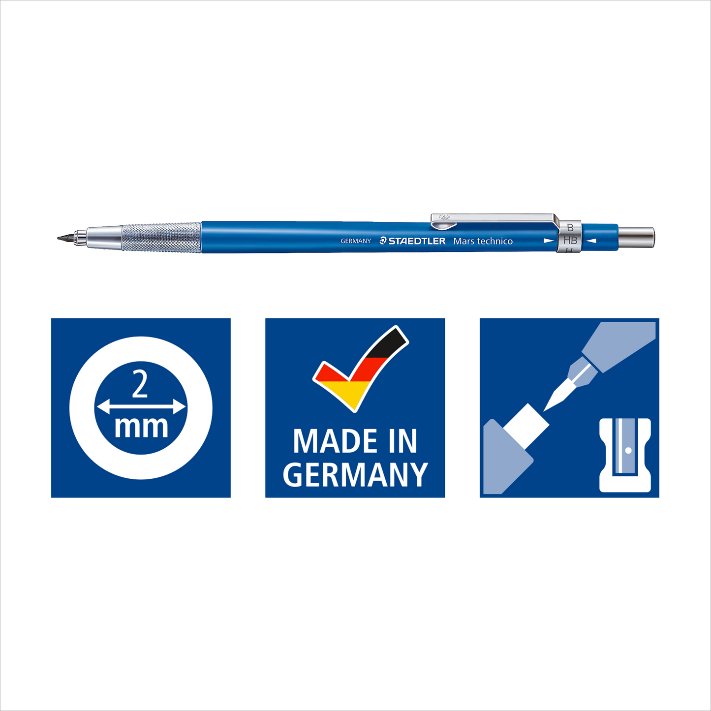 STAEDTLER - Mars technico Portaminas 2.0 mm con afilador