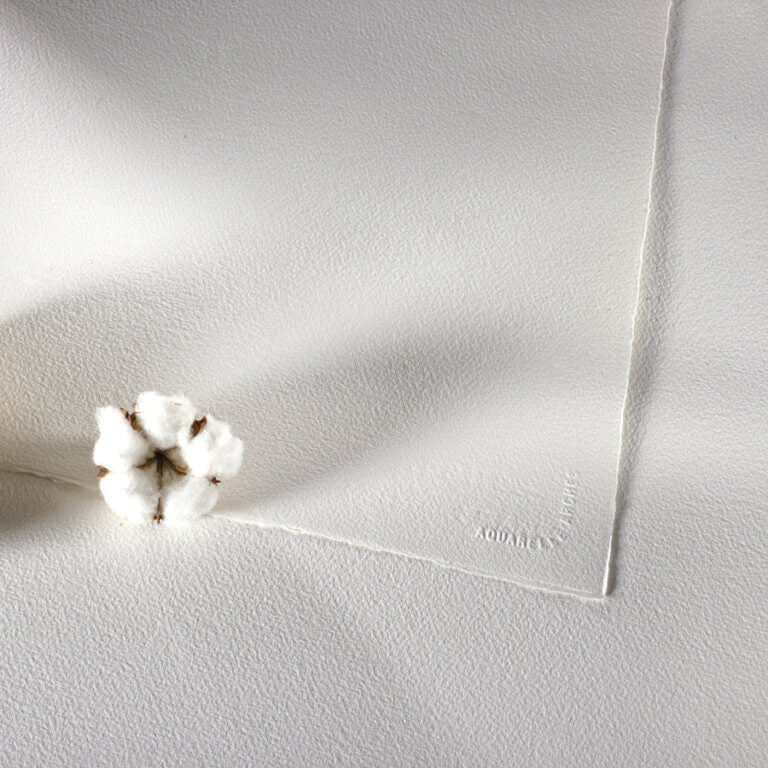 ARCHES - AQUARELLE 300 g/m² Blanco natural rollo 113x914 cm 2 barbas