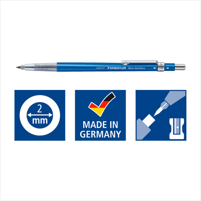 STAEDTLER - Mars technico Portaminas 2.0 mm con afilador
